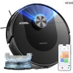 RFWR® Robotstofzuiger met Smart LiDAR Navigatie en HEPA H12 Filter | 5000 Pa Zuigkracht | Tapijtreiniging | 120 Min Autonomie