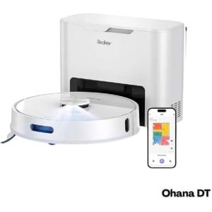 Redkey R10 - Robotstofzuiger Met Dweilfunctie - Robotstofzuiger Met Laadstation - Robot Stofzuiger - 4000Pa Zuigkracht - Wit