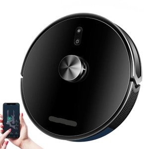 Robotstofzuiger - Roborock - Vacuum Cleaner - Dweilrobot - Draadloze - 500W - 6500Pa Zuigkracht - LDS - Laser Lidar Navigatie - Nat en Droog Moppen - Meerdere Vloerkaarten, Tapijtboost