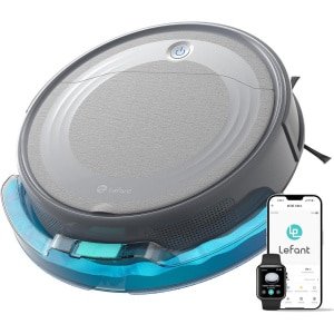 Robotstofzuiger met Dweilfunctie - 6000Pa Zuigkracht, Nauwkeurige Navigatie, Lange Batterijduur