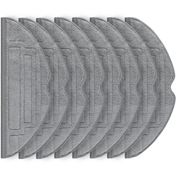 Set Van 8 Reinigingsdoekjes Voor De Roborock S8 Pro Ultra Robotstofzuiger, Accessoires Van Zilverionenmicrovezel.