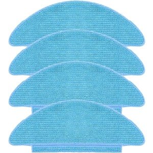 Set van 4 wasbare dweildoeken voor robotstofzuigers - Reservepads voor diverse modellen - Herbruikbare dweilpads met hoge absorptie - Vervangende accessoires voor robotstofzuigers