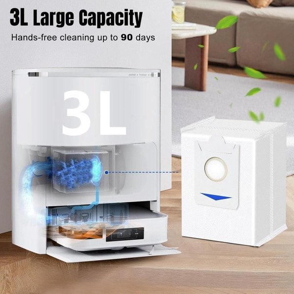 Stofzakken - Vervangende onderdelen - Geschikt voor ECOVACS DEEBOT X2/X2 Omni/X2 Pro/DEX86 - 12 Stuks - Auto-leeg station - Robotstofzuiger - DDB030025