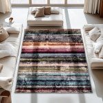 Tapijt 200 x 290 cm blauw - kortpolig, zacht en onderhoudsvriendelijk | ideaal voor woonkamer en slaapkamer, geschikt voor vloerverwarming en robotstofzuigers