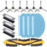 Vervangende Accessoires voor Robotstofzuiger - Hoofdborstel, Filters, Microvezeldoeken en Zijborstels