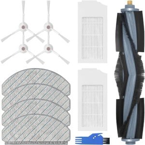 Vervangende accessoireset voor robotstofzuiger, hoofdborstel, filters, zijborstels en dweilen
