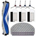 Vervangende onderdelen voor robotstofzuiger - 10-delige accessoireset met rolborstel, zijborstels, HEPA-filters en dweilpads