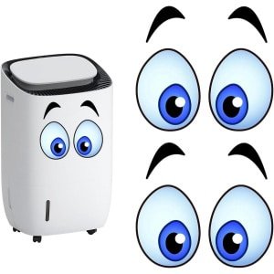 Waterdichte Oogstickers voor Robots - Set van 2 - Decoratieve Stickers - Robotmaaiers en Robotstofzuigers - Grappig Design