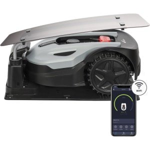 Zoef Robot Robotgrasmaaier Katrien met afdekkap tot 500m2 Met Wifi & Bluetooth App - robotmaaier - robot grasmaaier - robotmaaier met App - grasmaaier