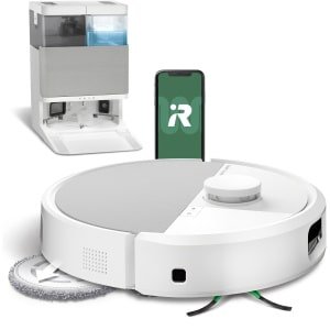 iRobot Roomba® Plus 505 Combo Robot + Autowash™ Dock - Robotstofzuiger met Dweilfunctie - Wit - N1852