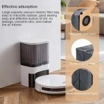 Stofzakken-Vervangende zak-Grote inhoud-Stofzak vliesstof-Six-pack-Stofzakken voor robotstofzuigers-Eufy X8/X8Pro/X10Pro-Geschikt voor Clean Base装填-Bag-16x13x13 cm-Pak van 6-Lange levensduur.