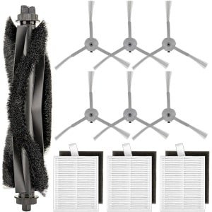 (10 Stuks) L60 L50 Vervangende Onderdelen gescht voor Eufy L60, L60 Hybrid, L60 Ses, L50 Ses, L50-Serie Robotstofzuigers, Accessoireset, 1 Rolborstel, 3 Hepa-Filters En Schuimfilters, 6 Zijborstels