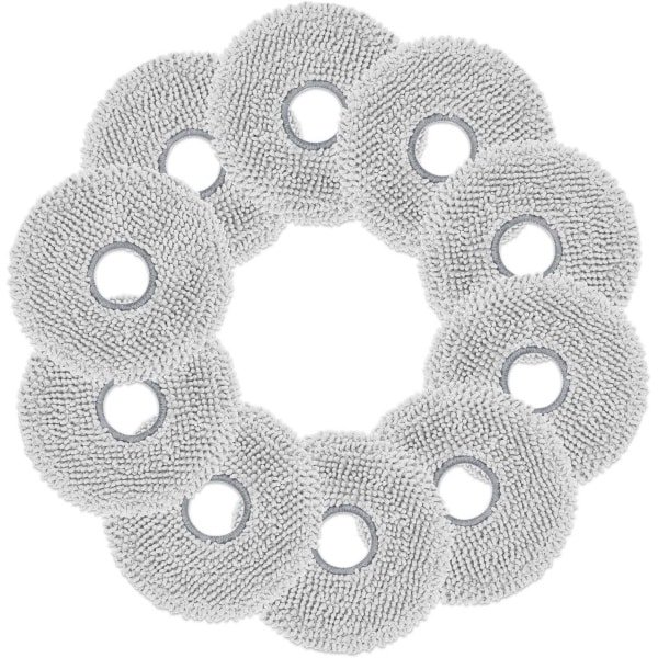 10 Wisdoeken voor Robotstofzuigers - Herbruikbare Microvezel Doekjes