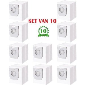 10 stuks stofzuigerzakken voor iRobot Roomba i7, i7+, i7Plus, i8, i8+, i3, i3+, i4, i4+, i6, i6+, j7, j7+, s9, s9+, s9Plus Clean Base afzuigstation, reservezak voor je iRobot robotstofzuiger.