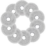 10 stuks wisdoeken Geschikt voor Ecovacs Deebot T30 Pro Omni, T30S Pro/Combo/Complete, T50 Omni/Pro/Max, N30 Pro, X5, X2 robotstofzuiger, nieuwe verbeterde microvezel en herbruikbare vervangende mop