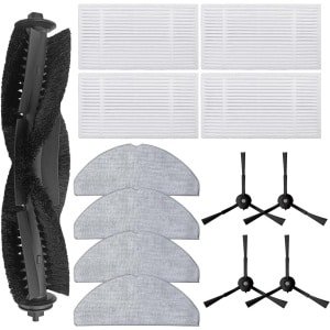 13-Delige Vervangingsset Onderdelen voor Robotstofzuiger, Inclusief Hoofdborstel, Zijborstels, Filters en Dweildoeken