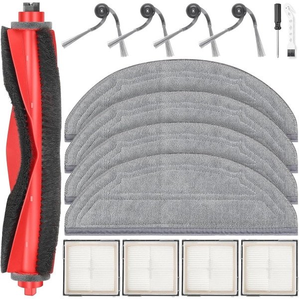 14-delige accessoireset voor robotstofzuigers - hoofdborstel, dweilpads, HEPA-filters en zijborstels