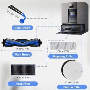 15-delige accessoireset voor robotstofzuiger - multifunctioneel - kunststof