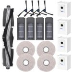 17-delige reserveonderdelen set voor robotstofzuigers - inclusief hoofdborstel, zijborstels, HEPA-filters, stofzakken en dweildoeken
