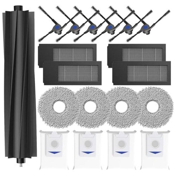 19-delige accessoireset voor robotstofzuigers - hoofdborstels, HEPA-filters, dweilpads en meer
