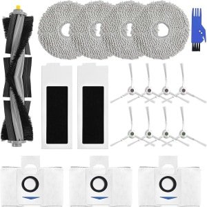 19 stuks reserveaccessoires voor robotstofzuiger - complete set met rollenborstel, zijborstels, HEPA-filters en reinigingsdoeken