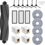 20-Delige Accessoireset voor Robotstofzuiger L20/X20 Ultra: Borstels, Filters en Dweilen