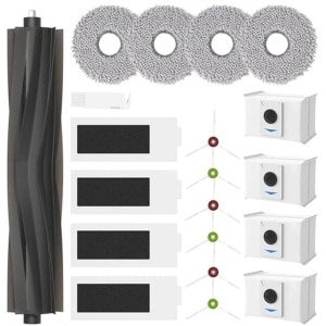 20 stuks robotstofzuiger accessoires, hoofdborstels, reinigingsdoeken, Hepa-filters, zijborstels en stofzakken