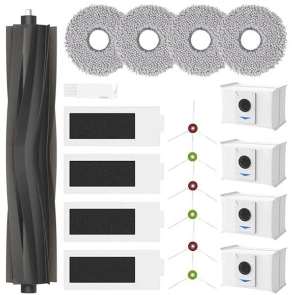 20 stuks robotstofzuiger accessoires, hoofdborstels, reinigingsdoeken, Hepa-filters, zijborstels en stofzakken