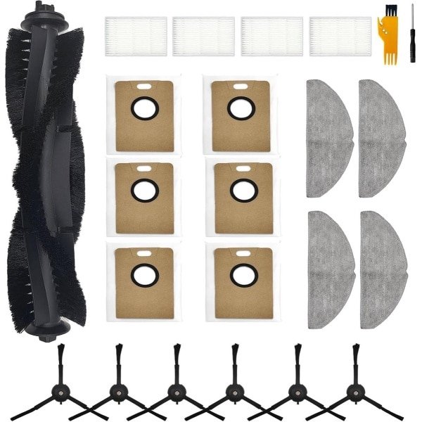21-delige Accessoireset voor Robotstofzuiger: Hoofdborstel, Filters, Dweilen en Stofzakken
