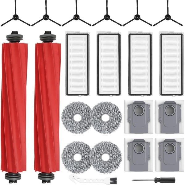 22-delige accessoireset voor robotstofzuiger met borstels en filters