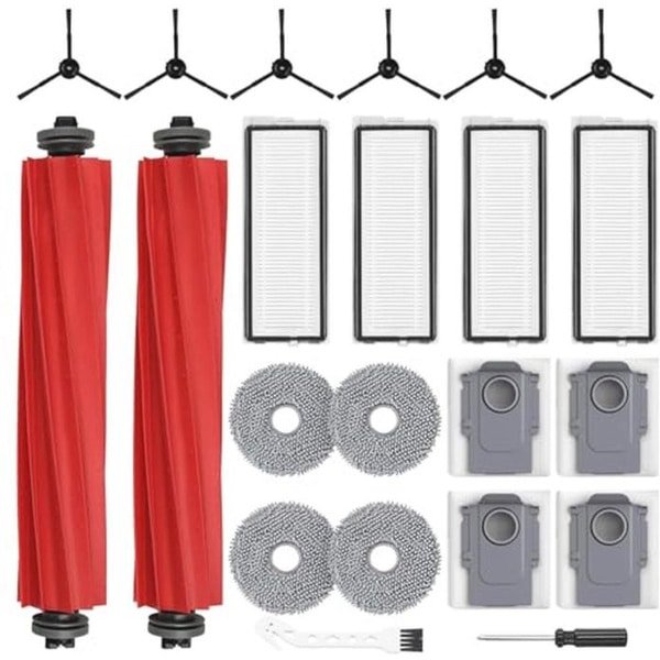 22-delige accessoireset voor robotstofzuiger met borstels en filters