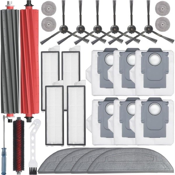 27-delige accessoireset voor robotstofzuigers - complete set met borstels, filters en dweilpads
