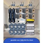 29-Pack Vervangende Accessoires voor Eufy X10 Pro Omni Robotstofzuiger,2 Hoofdborstel,6 Zijborstels,4 Hepa-filters,6 Stofzakken,8 Dweilpads etc.
