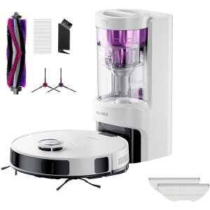 2e Generatie Zuig- en Dweilrobot Met Multi-Cycloonafzuigstation & Auto Tapijtherkenning