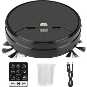 3-in-1 robotstofzuiger, superdun, sterk zuigend op tapijten, stil, met afstandsbediening, ideaal voor harde vloeren en tapijten.