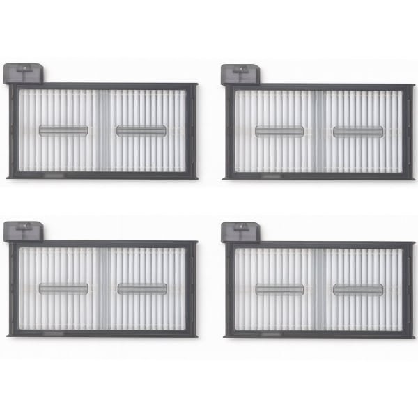 4x Geschikt voor Eufy X8 Pro / X8 Pro SES HEPA Filters - Vervangingsonderdelen voor Robotstofzuiger