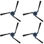 4x Zijborstel geschikt voor Eufy X9 Pro Robotstofzuiger - borstel set