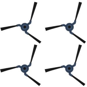 4x Zijborstel geschikt voor Eufy X9 Pro Robotstofzuiger - borstel set
