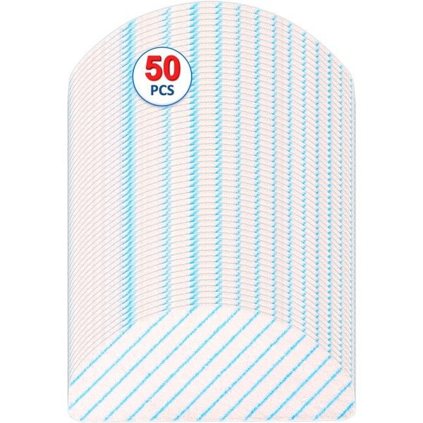 50 Microvezel Dweilpads voor Eenmalig Gebruik voor Robotstofzuigers