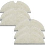 6 Stuks Wisdoeken Dweilpads gescht voor Roborock Q5 Pro,Q5 Pro+,Q8 Max, Q8 Max+,S5,S5 Max,S6,S6 Pure,S6 MaxV,Q7,Q7 Max Robotstofzuiger,Microvezel,Zacht, Wasbaar en Herbruikbaar, Vervangende Wismop
