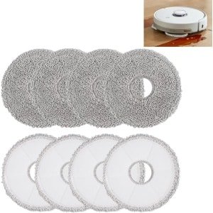 8 Stuks Microvezel Dweilen voor Robotstofzuiger, Wasbaar en Herbruikbaar