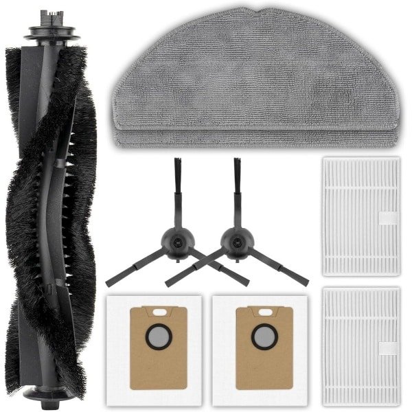 9-Delige Accessoireset voor Robotstofzuiger Vervanging: Rolborstel, Zijborstels, HEPA Filters en Stofzuigerzakken