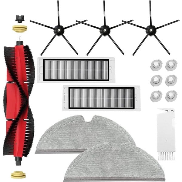 Accessoire Set voor Robotstofzuigers - Hoofdborstel, HEPA Filter, Zijborstels en Microvezeldoeken