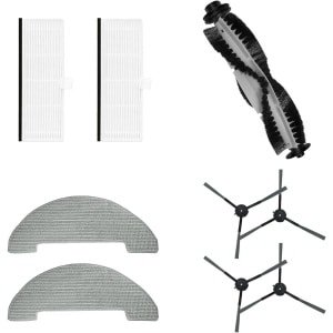 Accessoires kit geschikt voor robotstofzuigers - 1 hoofdborstel, 4 zijborstels, 2 filters, 2 mop pads
