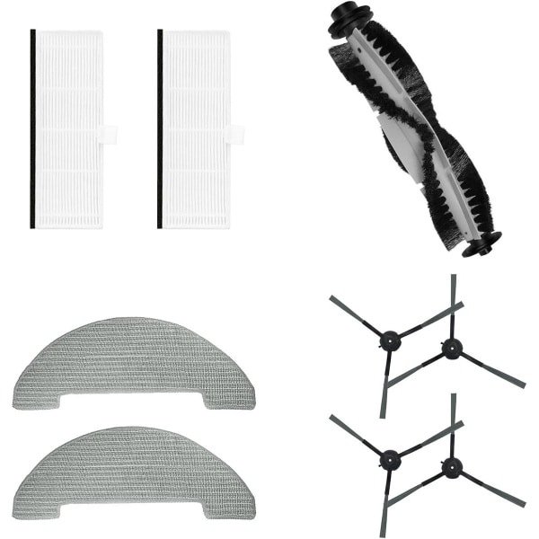 Accessoires kit geschikt voor robotstofzuigers - 1 hoofdborstel, 4 zijborstels, 2 filters, 2 mop pads
