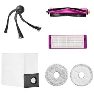 Accessoires voor J15 Max Ultra robotstofzuiger - 1 zijborstel, 1 rubberen borstel, 1 HEPA-filter, 1 stofzak, 2 moppen