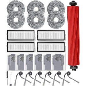 Accessoires voor robotstofzuiger - 25 stuks - inclusief hoofdborstel, stofzakken en HEPA-filter