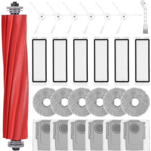 Accessoireset 26-delig voor Robotstofzuigers - Inclusief Hoofdborstel, Filters, Stofzakken en Doeken