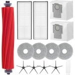 Accessoireset voor Robotstofzuigers - 1 Rolborstel, 2 Filters, 2 Stofzakken, 4 Dweilpads en 4 Zijborstels