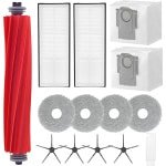 Accessoireset voor Robotstofzuigers - 1 Rolborstel, 2 Filters, 2 Stofzakken, 4 Dweilpads en 4 Zijborstels